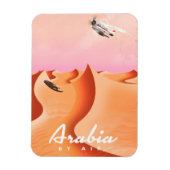 Flugplakat Arabien Magnet (Vertikal)