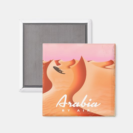 Flugplakat Arabien Magnet (Vorderseite/Rückseite)