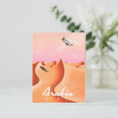 Flugplakat Arabien Postkarte (Stehend Vorderseite)