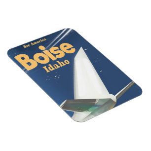 Flugplakat Boise Idaho Magnet
