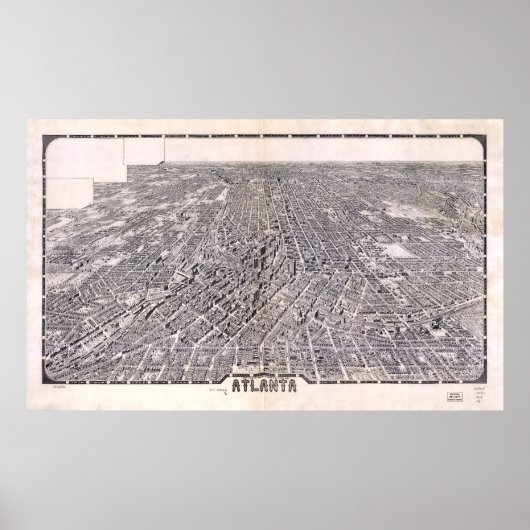 Flugplan Atlanta Georgia (1919) Poster (Vorne)