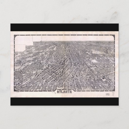 Flugplan Atlanta Georgia (1919) Postkarte (Vorderseite)