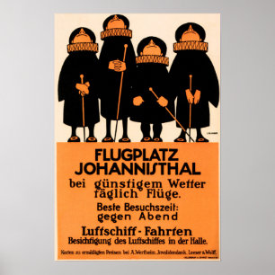 FLUGPLATZ JOHANNISTHAL AIRPORT von Julius Klinger Poster