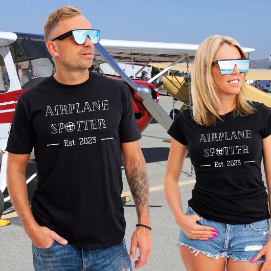 Flugplatz Spotter Est.| Luftfahrt | Aviator | Benu T-Shirt