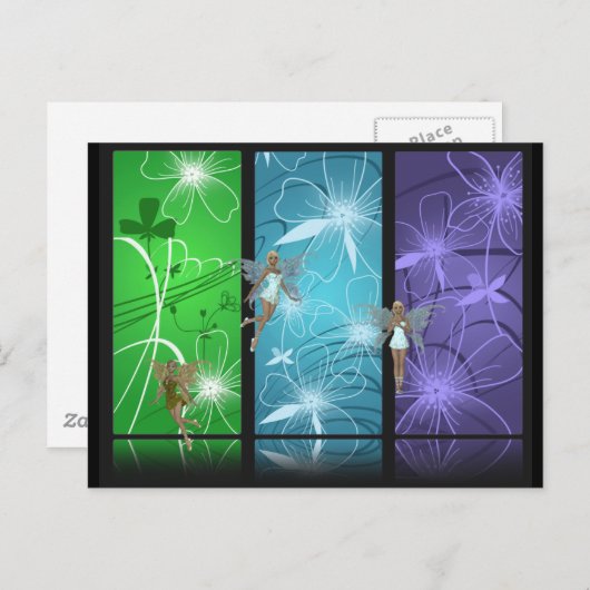 Flugpostkarte Postkarte (Vorne/Hinten)