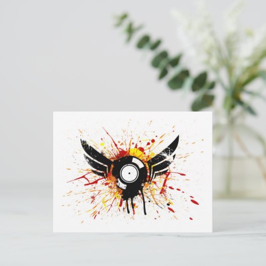 Flugprotokoll Postkarte (Stehend Vorderseite)