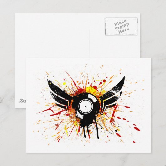 Flugprotokoll Postkarte (Vorne/Hinten)