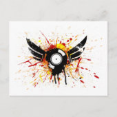 Flugprotokoll Postkarte (Vorderseite)