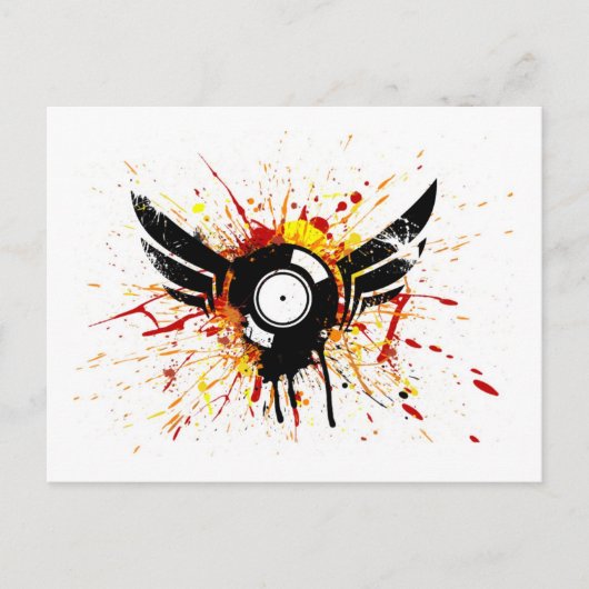 Flugprotokoll Postkarte (Vorderseite)