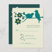 Flugreaktion der Liebe {Pfau} 2 Ankündigungen (Vorne/Hinten)