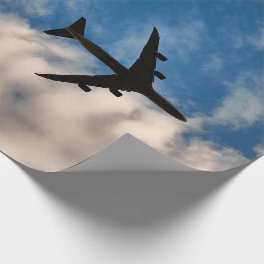Flugreise Geschenkpapier (Ecke)