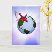 Flugreise Karte (Gelbe Blume)