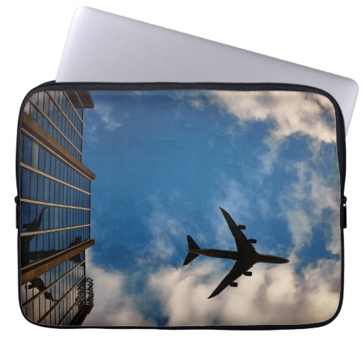 Flugreise Laptopschutzhülle (Vorderseite)