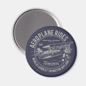 Flugreise mit dem Zirkus | Flugzeuggeschenke Magnet (Vorderseite/Rückseite)