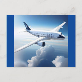 Flugreise Postkarte