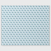 Flugreise Retro Blue Birthday Kids Pilot Geschenkpapier (Flach)