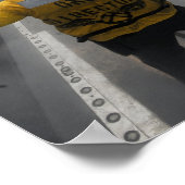 Flugscheck des Luftfahrzeugführers Poster (Ecke)