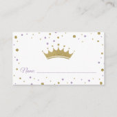 Flugschein, Prinzessin, Lila Begleitkarte (Rückseite)