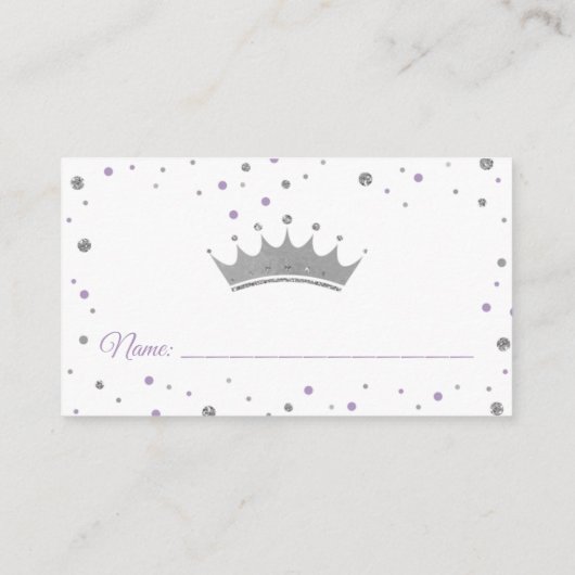 Flugschein, Prinzessin, Lila Begleitkarte (Rückseite)