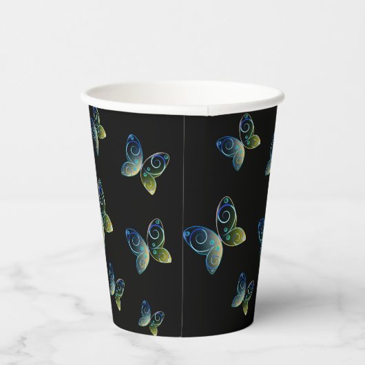 Flugschmetterlingsart Pappbecher (Rechts)