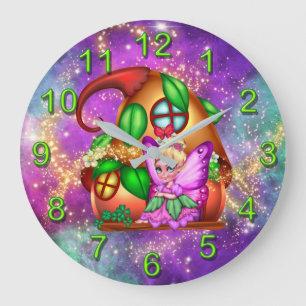 Flugschmetterlingsflügel aus Stardust Große Wanduhr
