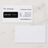 Flugschreiber minimal visitenkarte (Vorne/Hinten)