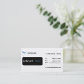 Flugschreiber minimal visitenkarte (Stehend Vorderseite)