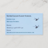 Flugschule/ Lehrer/ Pilot Hubschrauber Visitenkarte (Vorderseite)
