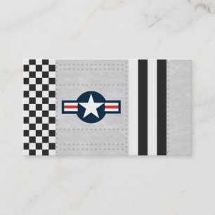 Flugschule oder Flugfeld Visitenkarte