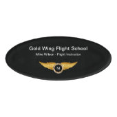 Flugschule oder Flugpersonal Namenschild (Vorderseite)