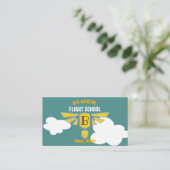 Flugschule Visitenkarte (Stehend Vorderseite)