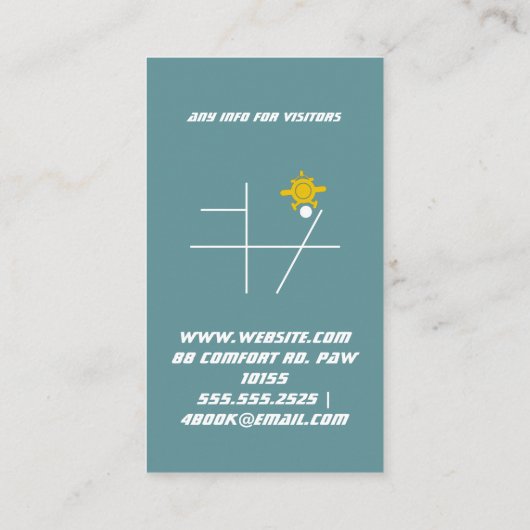 Flugschule Visitenkarte (Rückseite)