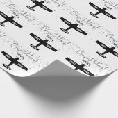 Flugschüler Erstes Alleinflug Flugzeug Luftfahrt M Geschenkpapier (Ecke)