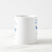 Flugschüler Erstes Alleinflug Luftfahrt Blau Perso Kaffeetasse (Mittel)
