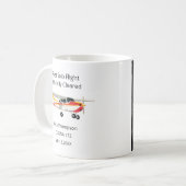 Flugschüler Erstes Solo Cessna Foto Personalized Kaffeetasse (Vorderseite Links)