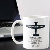 Flugschüler erstes Solo-Flugzeug Custom Lustig Kaffeetasse