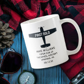 Flugschüler erstes Solo-Flugzeug Custom Lustig Kaffeetasse