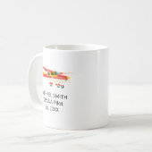 Flugschüler Erstflug Cessna Foto Personalisiert Kaffeetasse (Vorderseite Links)