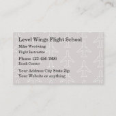 Flugschullehrer Moderne Visitenkarte (Vorderseite)