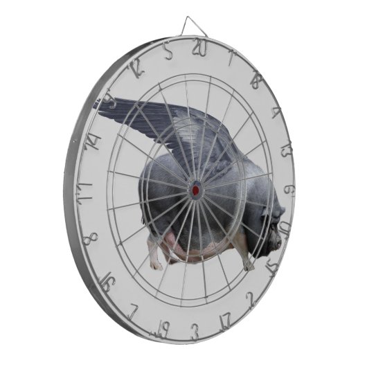 Flugschwein Dartscheibe (Vorderseite Links)