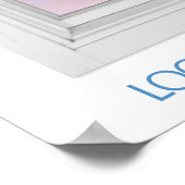 Flugschwein durch Fensterplakat Poster (Ecke)