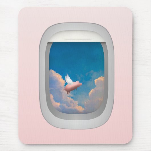 Flugschwein durch Flugzeugmousepe Mousepad (Vorne)