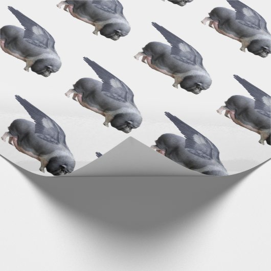 Flugschwein Geschenkpapier (Ecke)