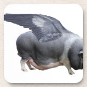 Flugschwein Getränkeuntersetzer (Vorderseite)