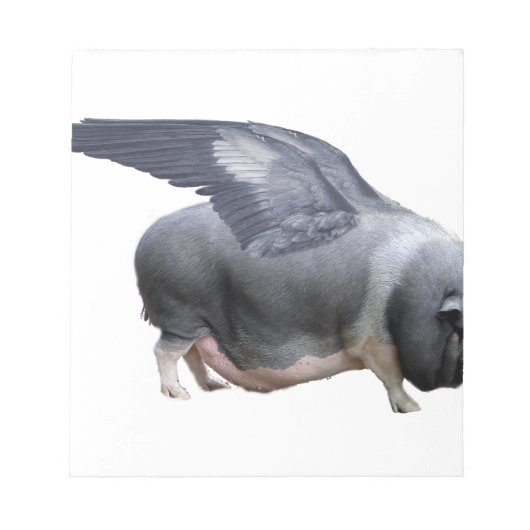 Flugschwein Notizblock (Vorderseite)