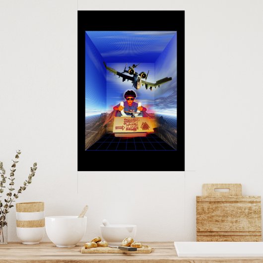 Flugsimulator Poster (Küche)