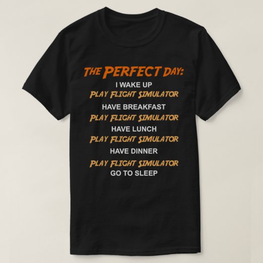 Flugsimulator T-Shirt (Design vorne)