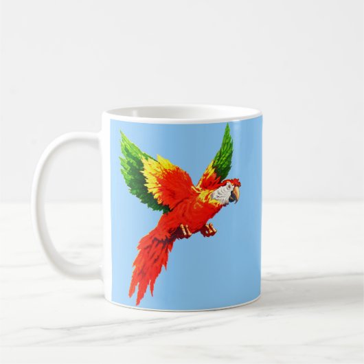 Flugsittich Kaffeetasse (Links)