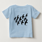 Flugtauben Baby T-shirt (Rückseite)