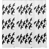 Flugtauben Duschvorhang (Vorderseite)